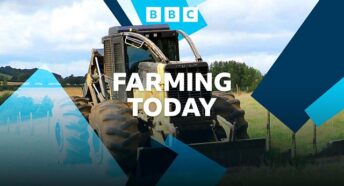 The title image for BBC Radio 4's Farming Today programme showing a tractor in a field.
