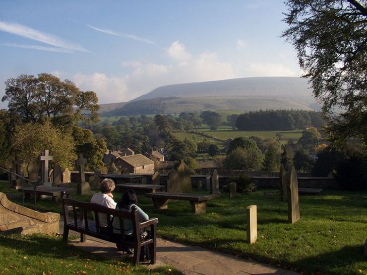 View from Downham Churchyard